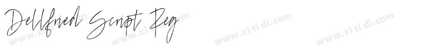 Dellfried Script Reg字体转换